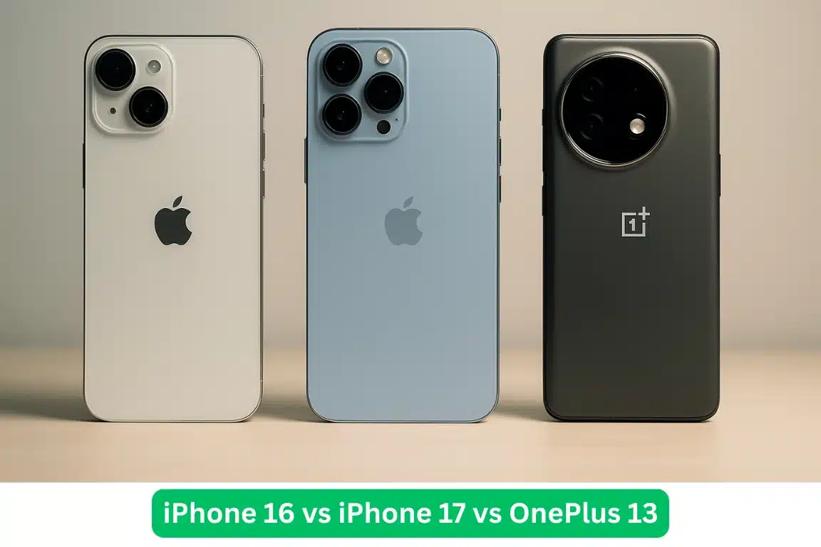 iPhone 16 vs iPhone 17 vs OnePlus 13 — Which Mobile is Best? 8 iPhone 16 vs iPhone 17 vs OnePlus 13
