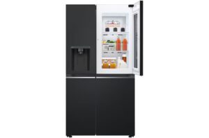 Instaview Side-By-Side Refrigerator GC-X257SQZW 22.4 Cubic Feet With Wi-Fi 3 instaview side-by-side refrigerator gc-x257sqzw