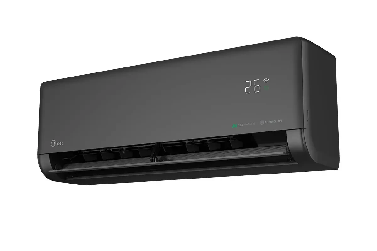 Midea 12000BTU Extreme Plus Inverter R32 Black Panel Split Air Conditioner 1 midea 12000btu extreme plus inverter r32 black panel