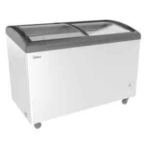 Home 351 midea 254l curved glass chest freezer